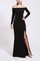 sukienka maxi z odkrytymi ramionami D101