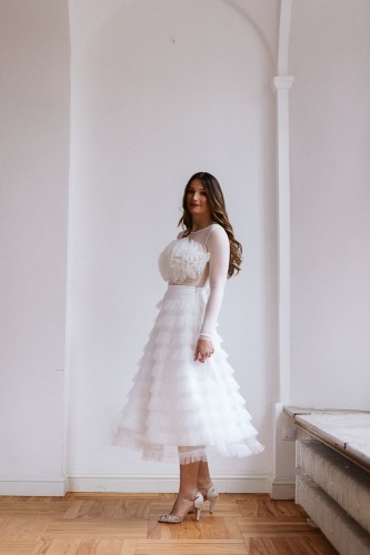 spódnica ślubna tiulowa